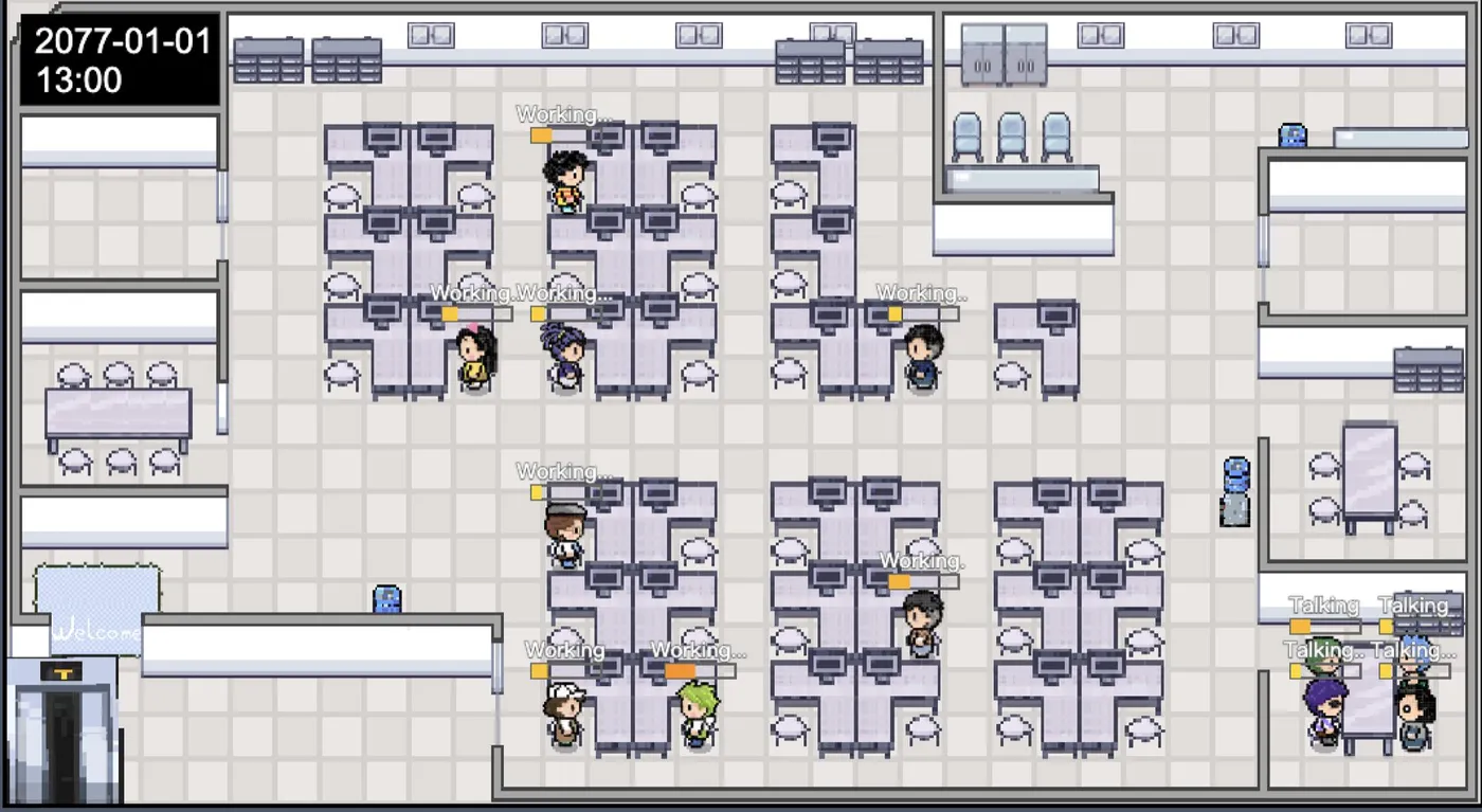 CareerAgent: a simulation of a holacracy company staffed by AI agents