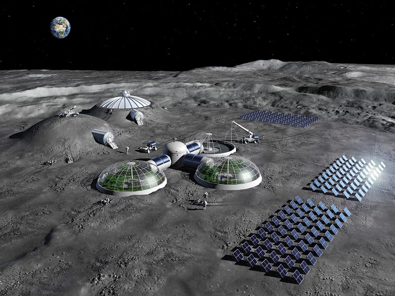 Artist impression of a Moon Base concept